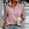 Dam Eleganta V-ringad Pullover | Snygg och Mysig
