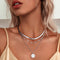 Sylvia | Silver Trippellager Halsband