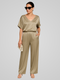 Willa | Dam Eleganta Satin Co-ord Uppsättning