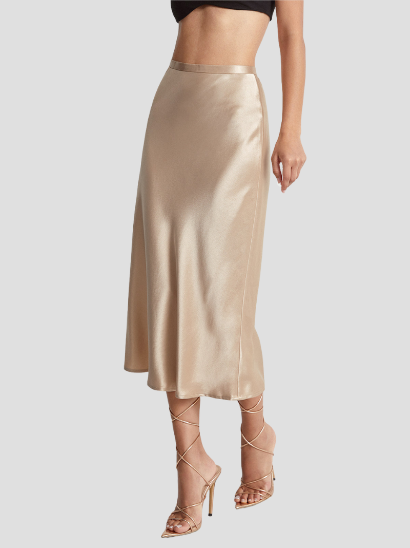 Zariah | Dam Eleganta Satin Midikjol