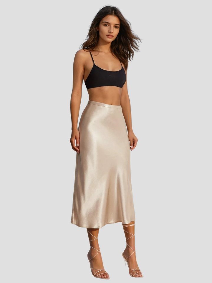 Zariah | Dam Eleganta Satin Midikjol