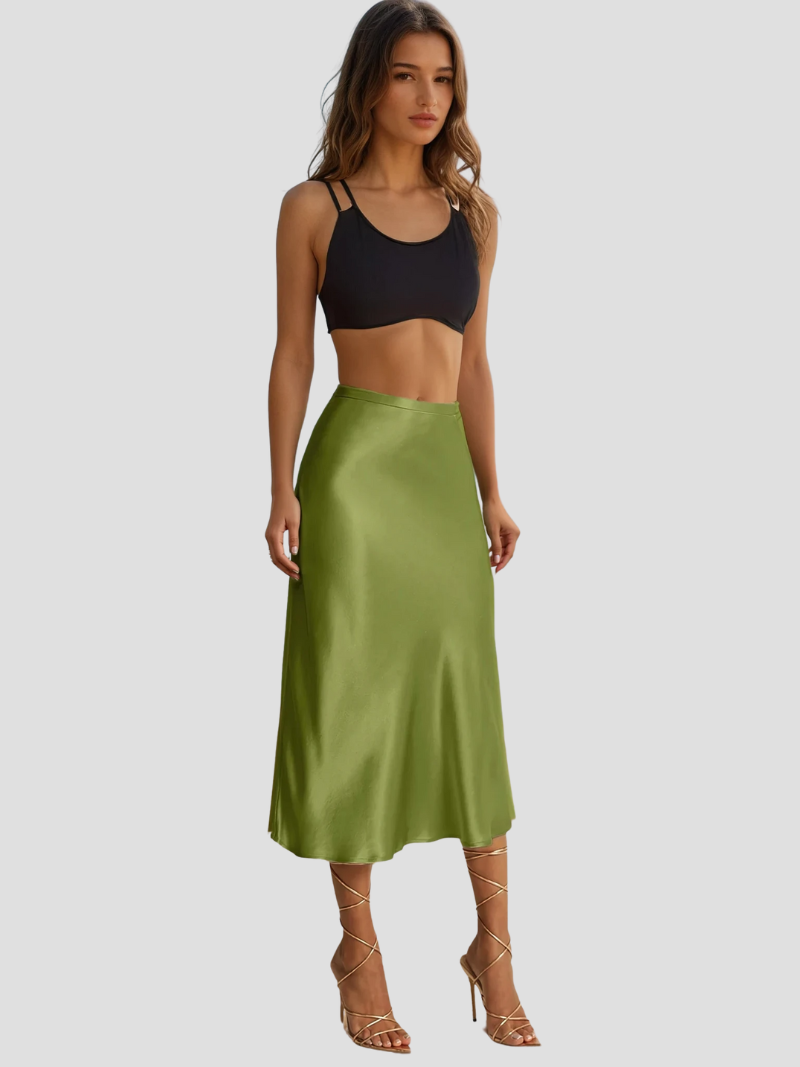 Zariah | Dam Eleganta Satin Midikjol