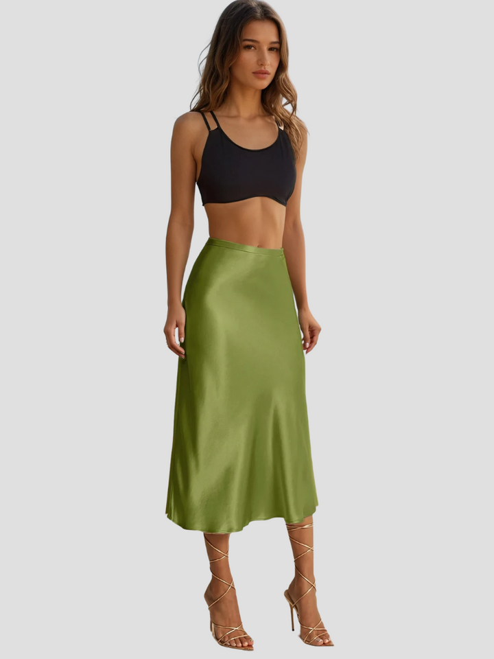 Zariah | Dam Eleganta Satin Midikjol