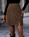 Querra | Damer Ribbstickad Minikjol