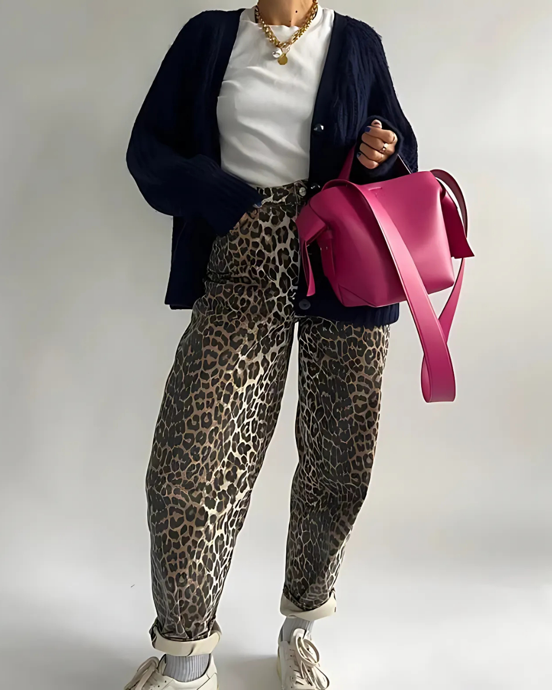 Nyelle | Dam Leopardmönster Jeans