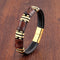 Aria | Naturlig Tigeröga-Sten Läderarmband