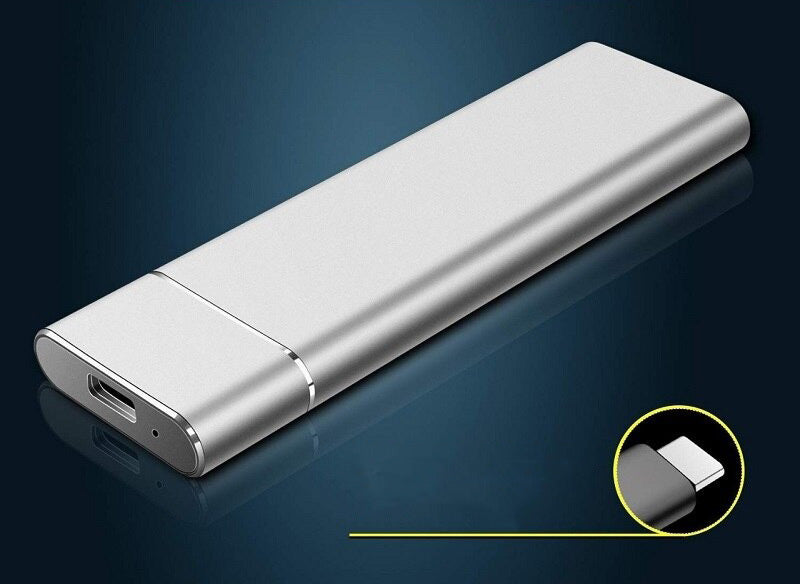 Snabb USB 3.1 Kompakt Extern SSD - Plug and Play, Bärbar