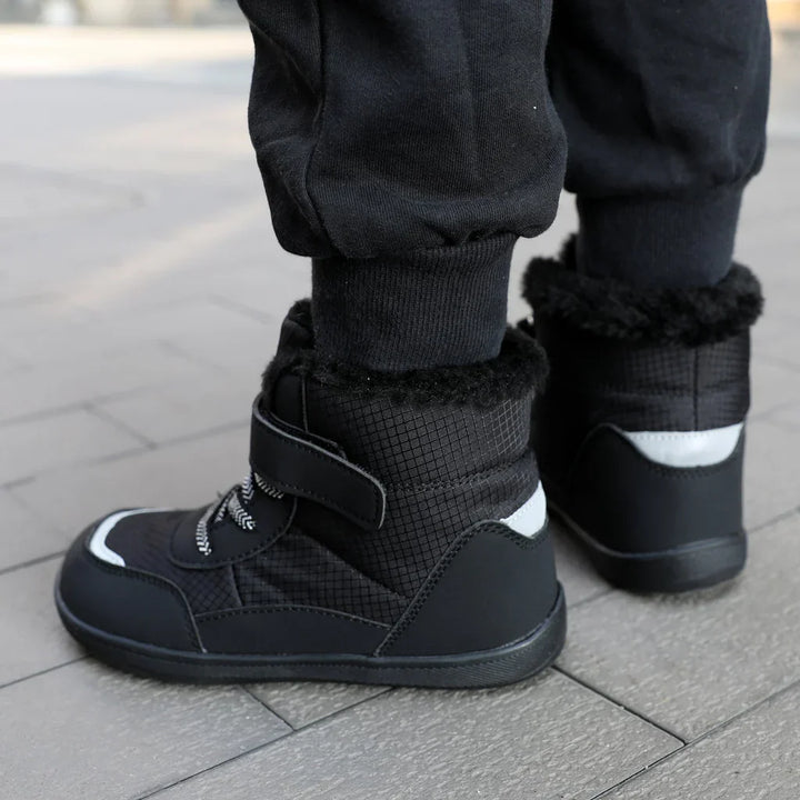 Barn Barfotaskor | Fodrade och Vattenresistenta Sneakers för Åldrar 3-15 år