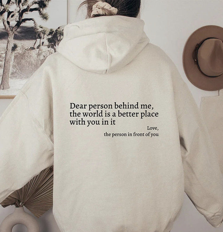 Inspirerande Citat Unisex Hoodie | Mjuk och Varm