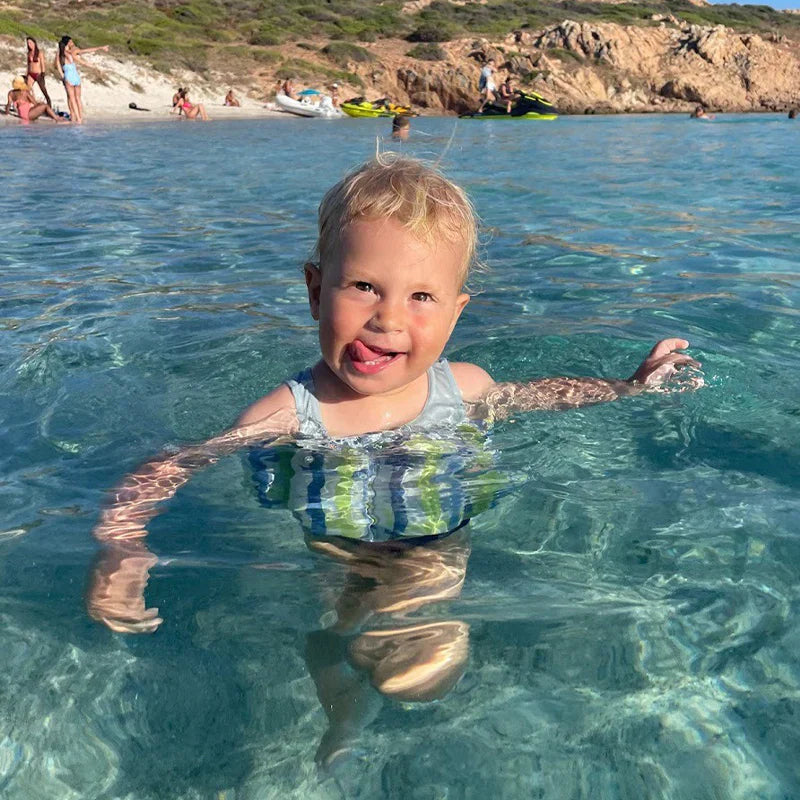 3-i-1 Barn Badväst | Justerbart Simstöd för Barn i åldern 1–6