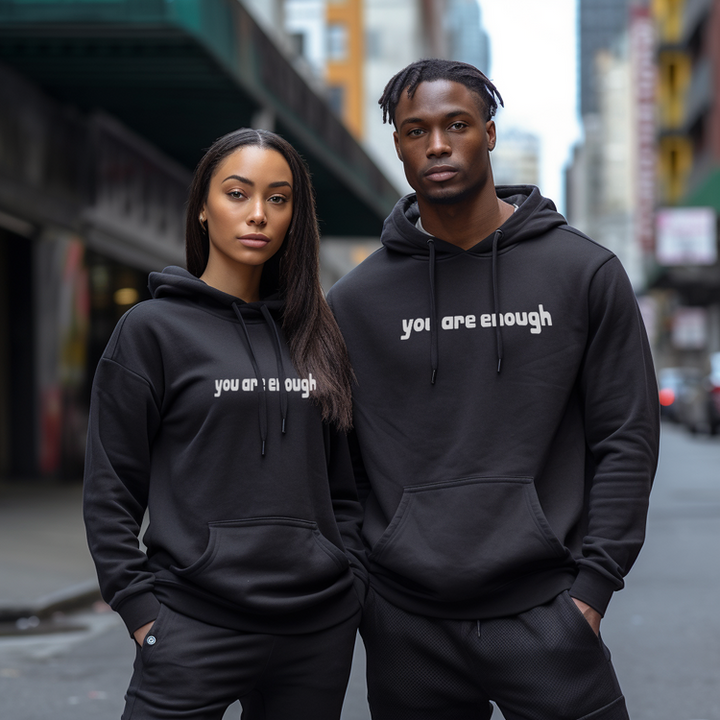Inspirerande Citat Unisex Hoodie | Mjuk och Varm