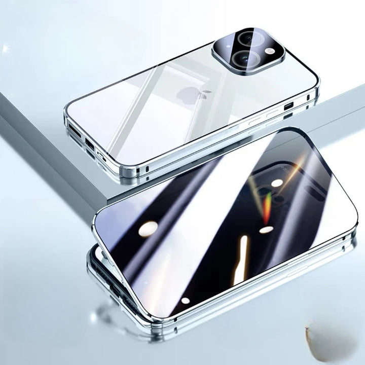 iPhone Härdat Glas Fodral | Integritetsskydd och Reptåligt