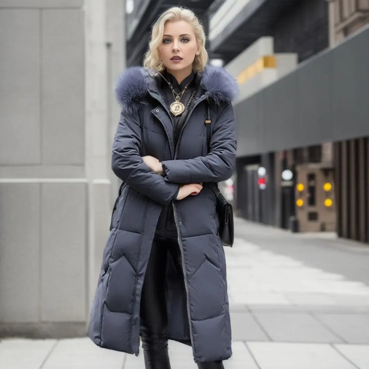 Eleganta Dam Vinterkappa | Lång Utformning