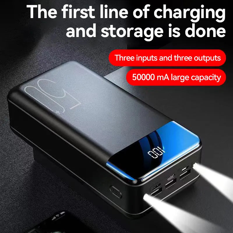 Hög-Kapacitet 100000mAh Kraftbank | Rese- och Nödutrustning