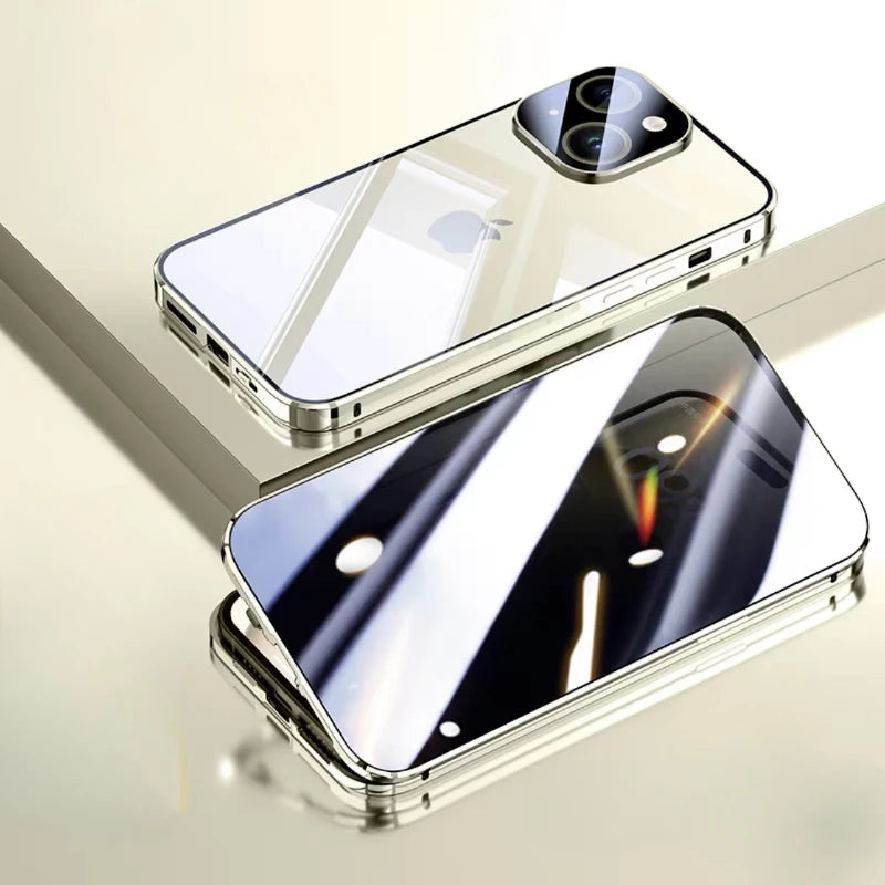 iPhone Härdat Glas Fodral | Integritetsskydd och Reptåligt