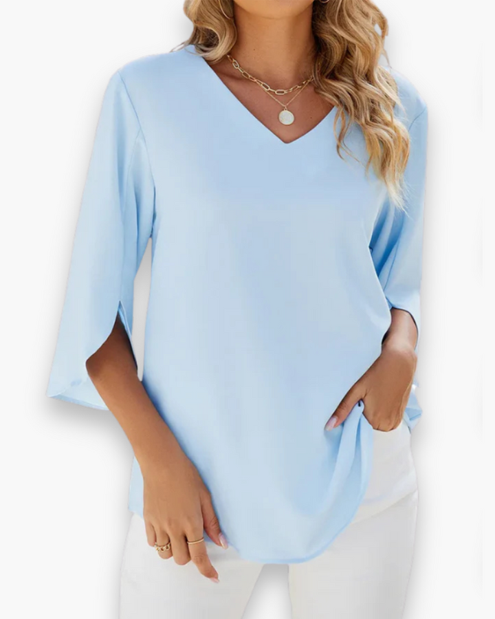 Miralyn | Damer Eleganta V-Ringad Blus