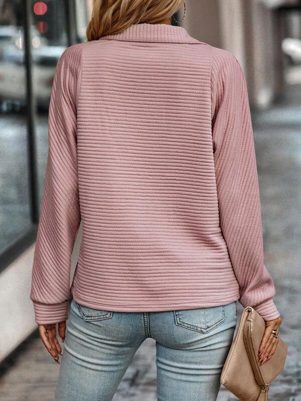 Dam Eleganta V-ringad Pullover | Snygg och Mysig
