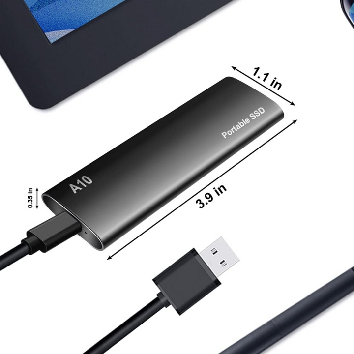 Kompakt 4TB USB-C Hårddisk - Snabb och Portabel Datalagring