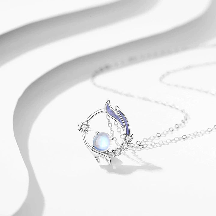 Månsten Silverhalsband