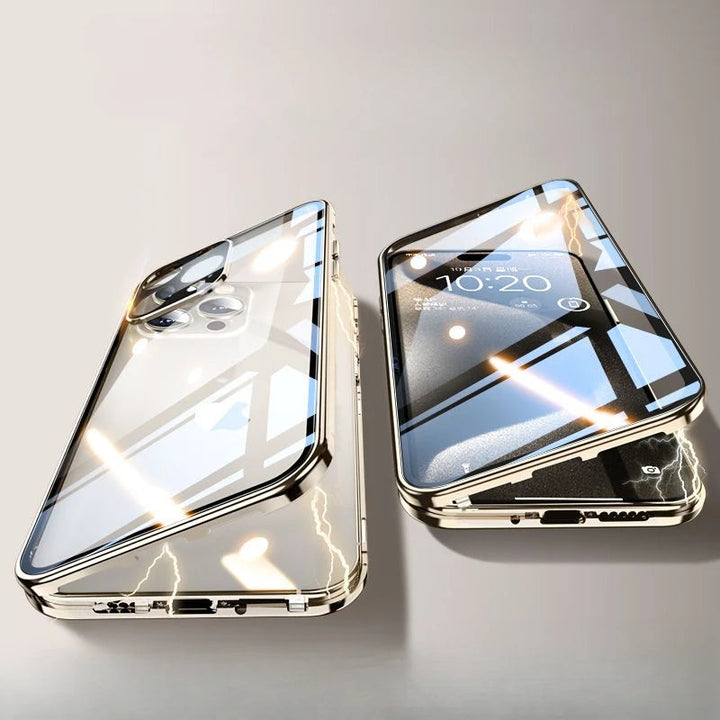 iPhone Härdat Glas Fodral | Integritetsskydd och Reptåligt