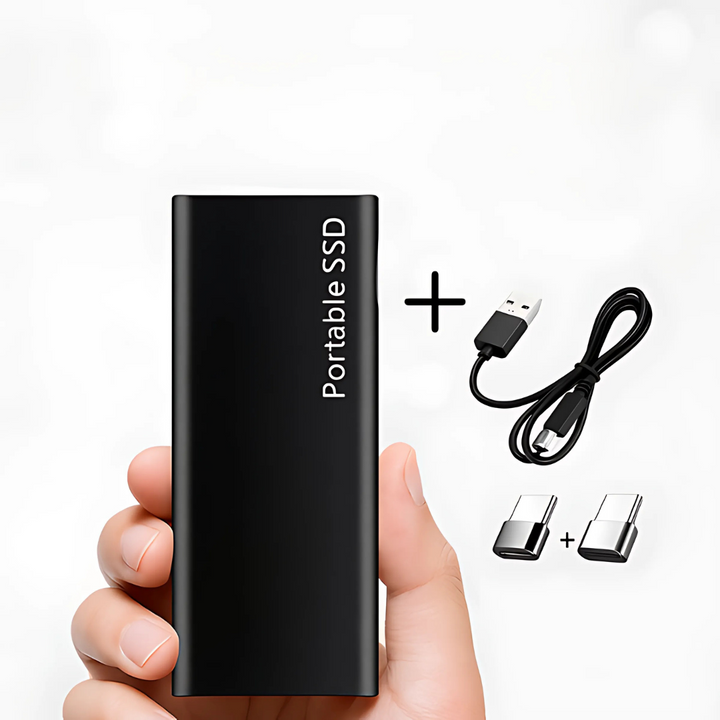 Kompakt 4TB USB-C Hårddisk - Snabb och Portabel Datalagring