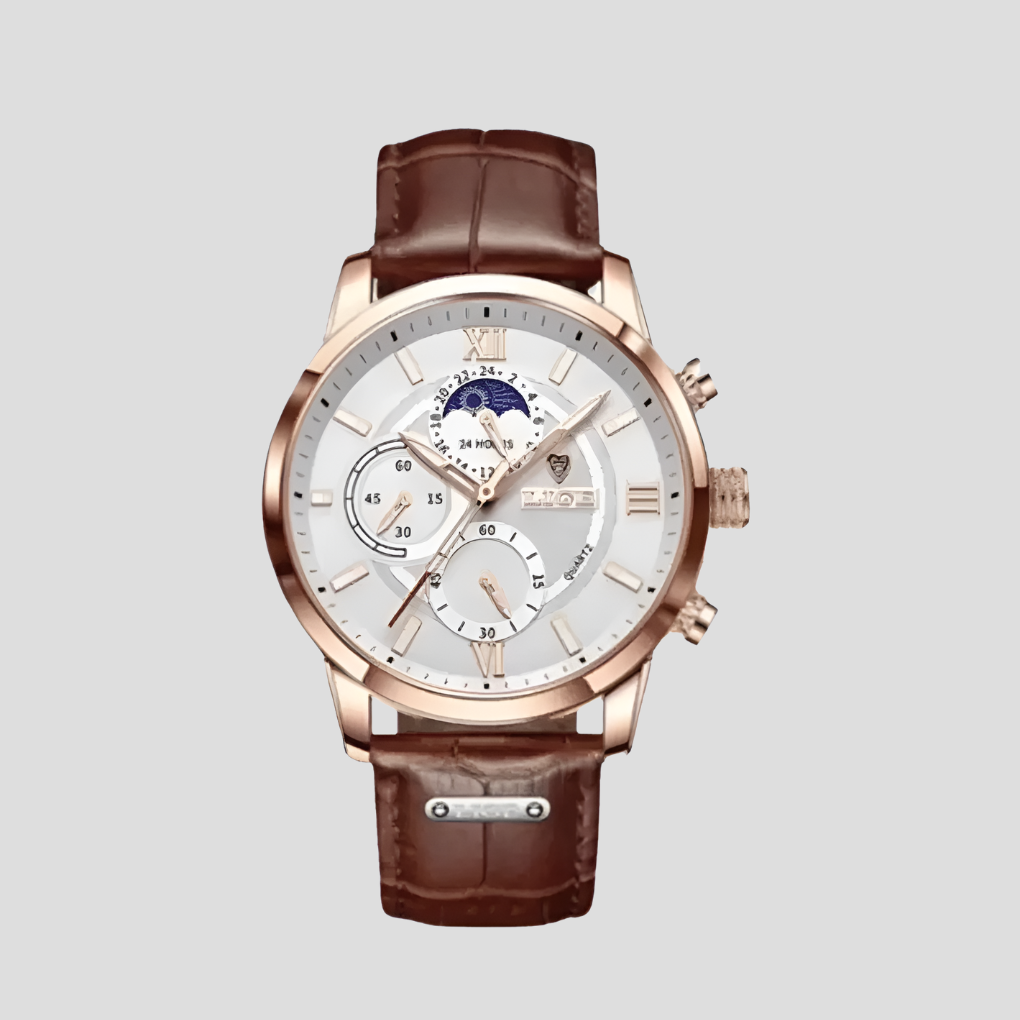 42 mm Herr Klassisk Klocka | Eleganta Kvarts Tidmätare