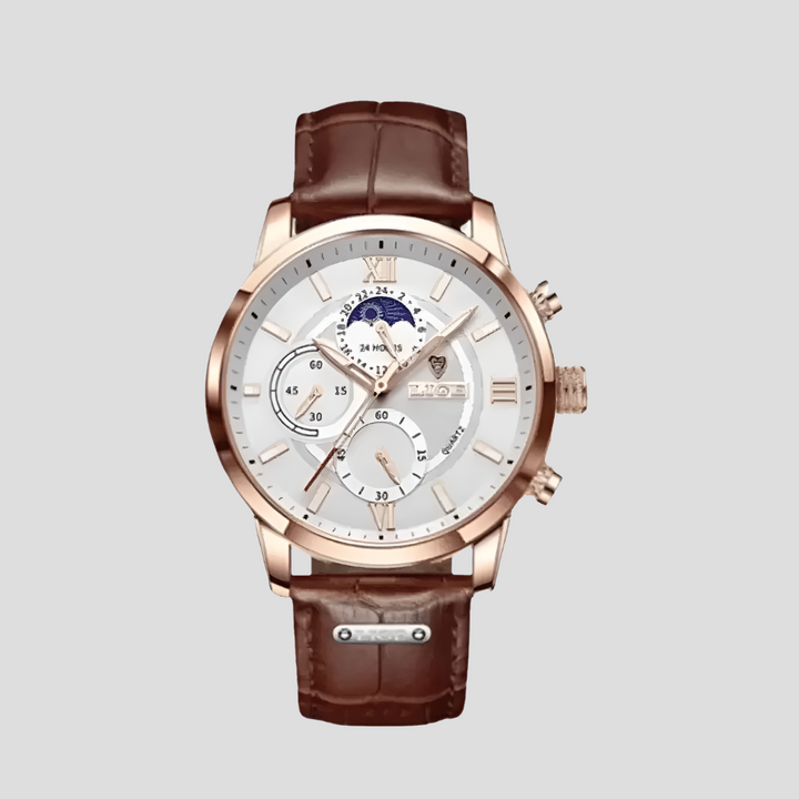 42 mm Herr Klassisk Klocka | Eleganta Kvarts Tidmätare