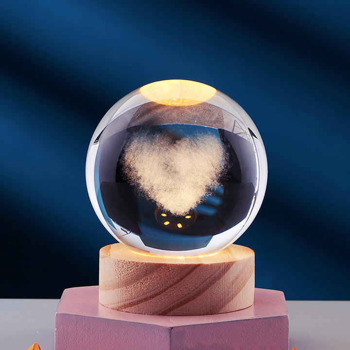 3D Kristall Nattlampa | Julstämning