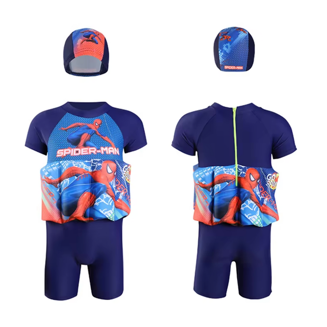 3-i-1 Barn Badväst | Justerbart Simstöd för Barn i åldern 1–6