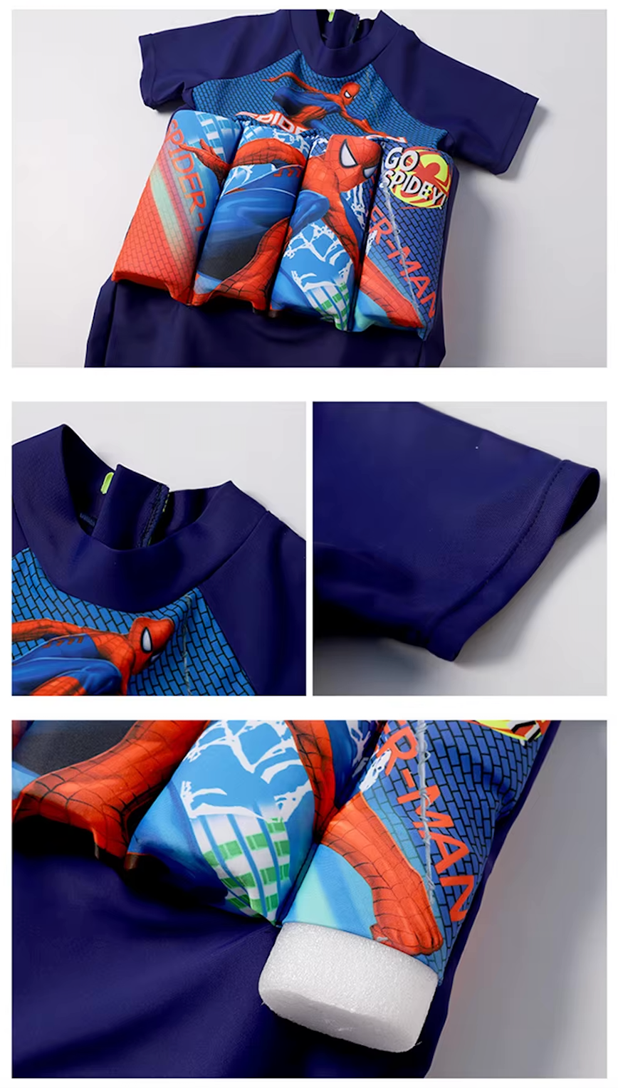 3-i-1 Barn Badväst | Justerbart Simstöd för Barn i åldern 1–6