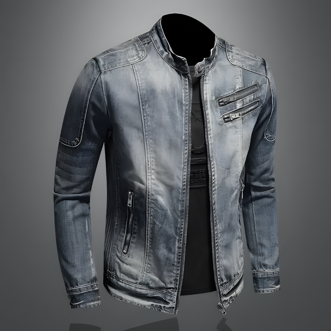Herrar Retro Denimjacka