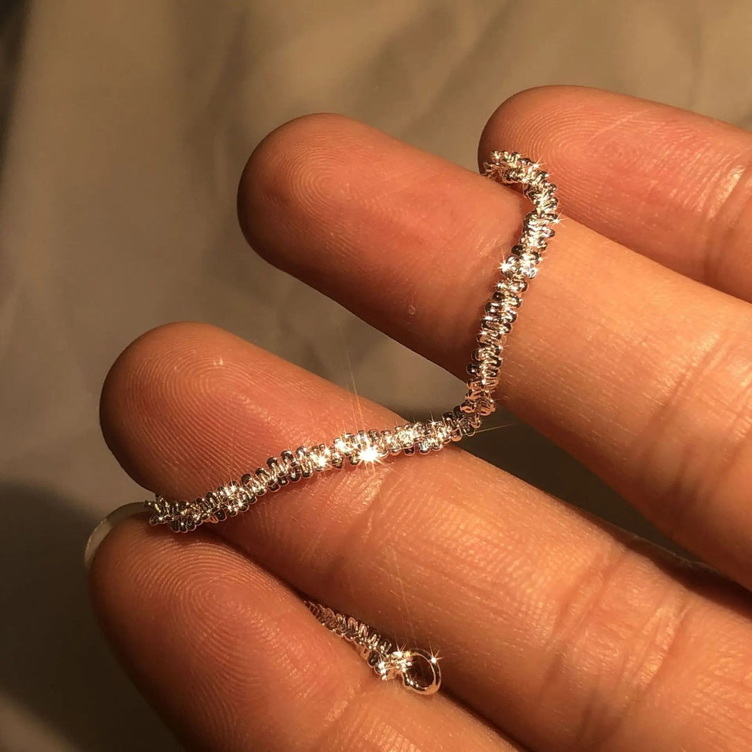 Madeleine | Flytande Glans Silver Armband