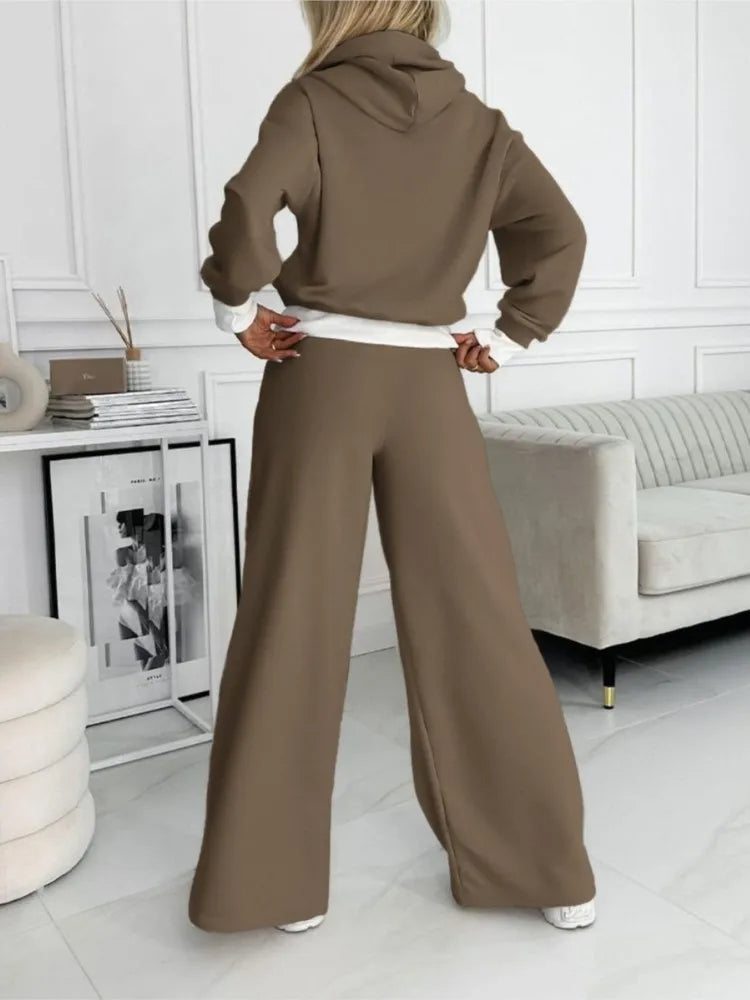 Dam 2-Delat Snyggt Jogging- och Loungeset