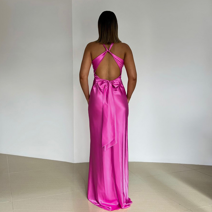 Fiora | Eleganta Dam ärmlös Aftonklänning