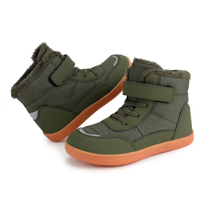 Barn Barfotaskor | Fodrade och Vattenresistenta Sneakers för Åldrar 3-15 år