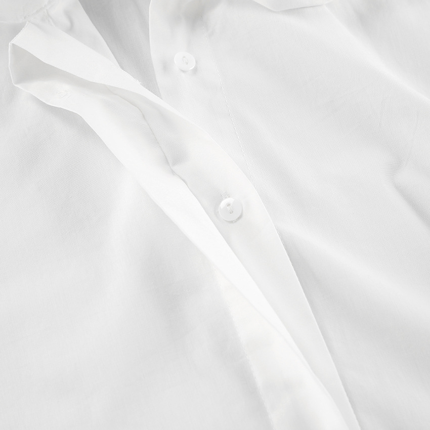 Dam Vit Blus | Eleganta Båge Knyt Hals och Tidlös Stil