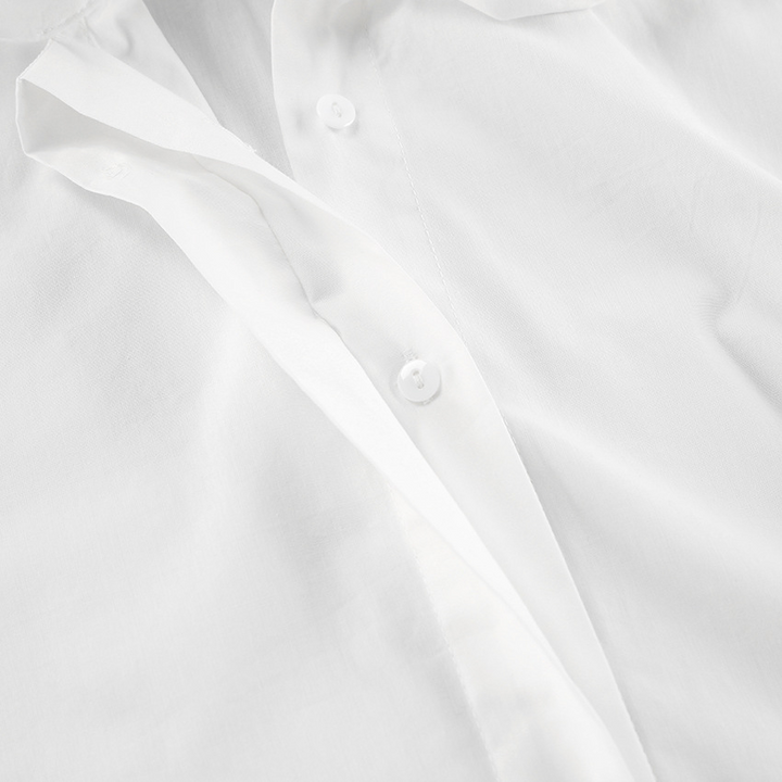Dam Vit Blus | Eleganta Båge Knyt Hals och Tidlös Stil