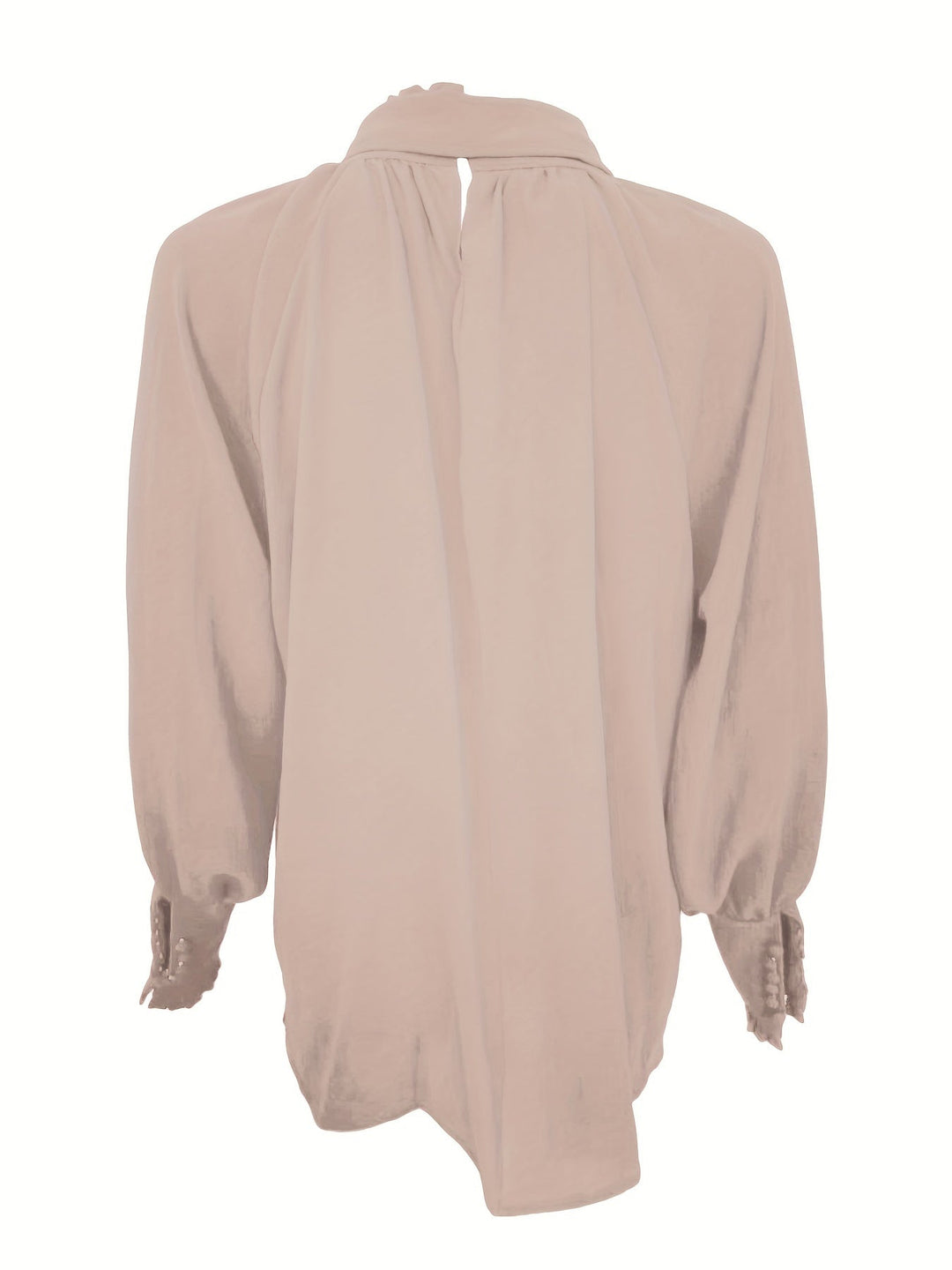 Dam Eleganta Blus Med Slips Hals