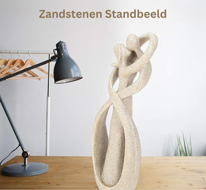 Evig Omfamning Abstrakt Skulptur