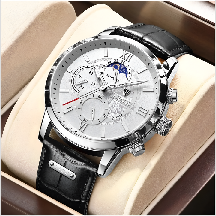 42 mm Herr Klassisk Klocka | Eleganta Kvarts Tidmätare