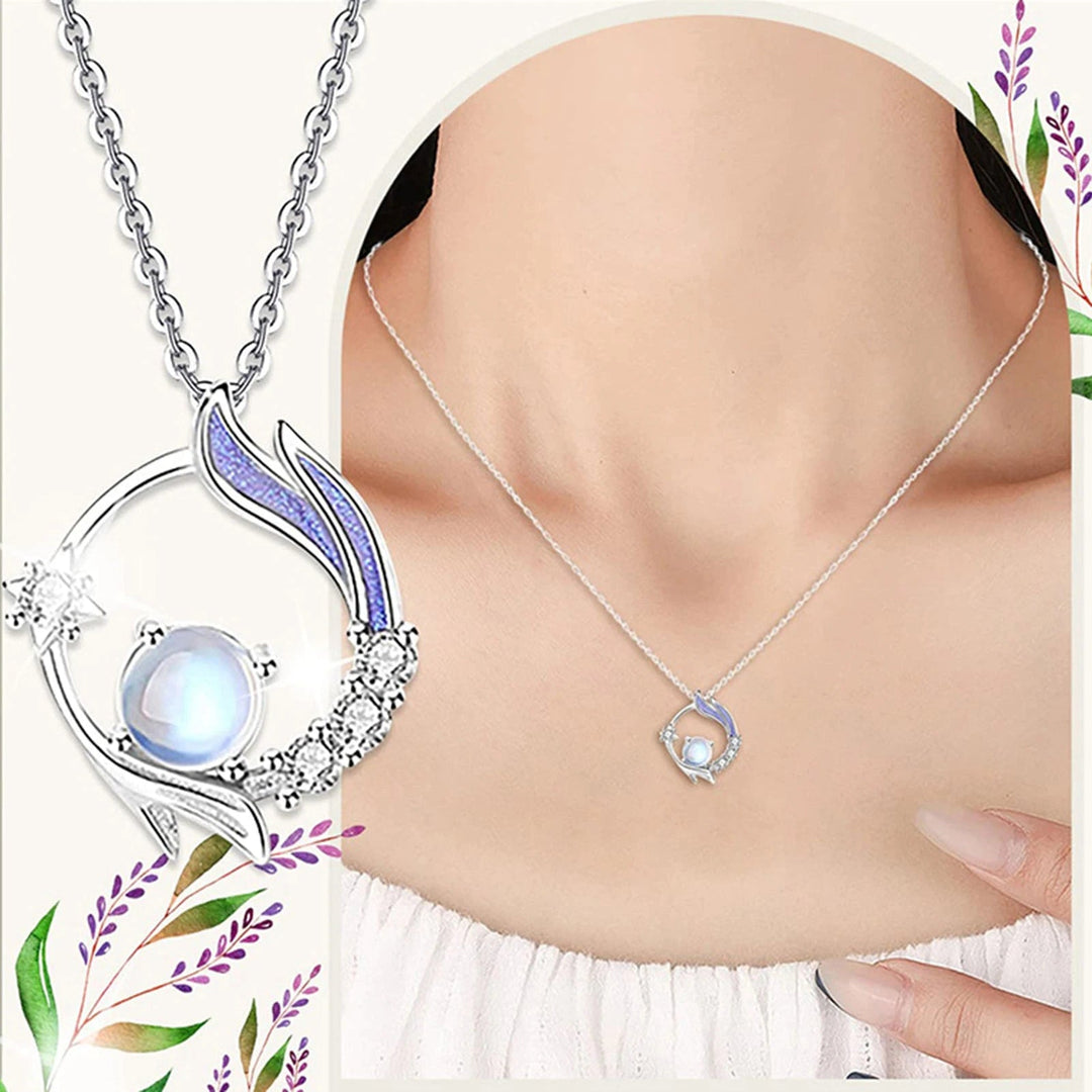 Månsten Silverhalsband