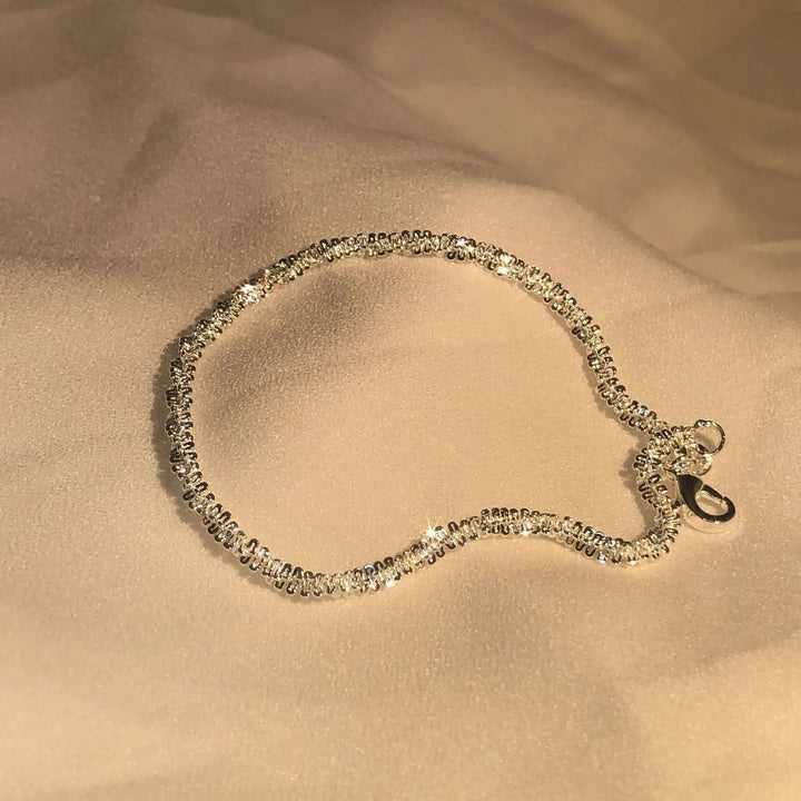 Madeleine | Flytande Glans Silver Armband