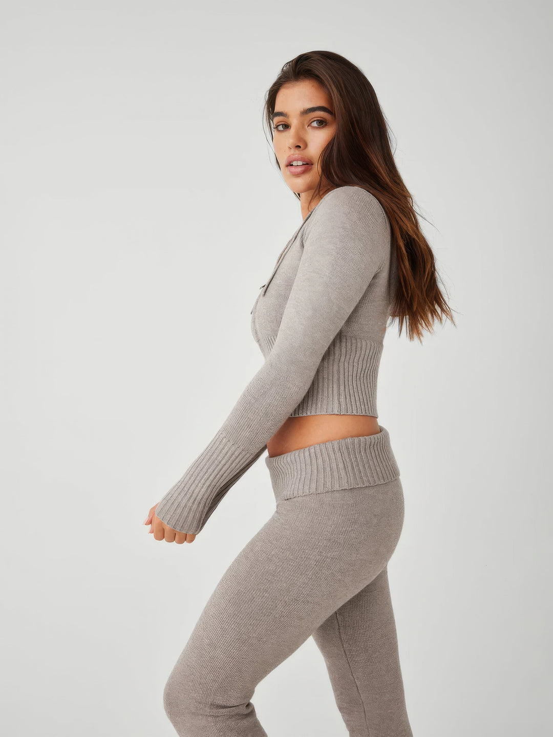 Nessa | Mysiga dra igen blixtlåset Loungewear Outfit för Kvinnor