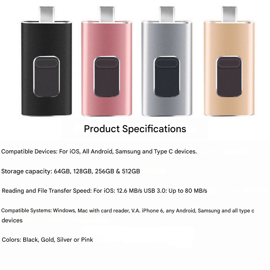 DataVault 4-i-1 USB Minnessticka