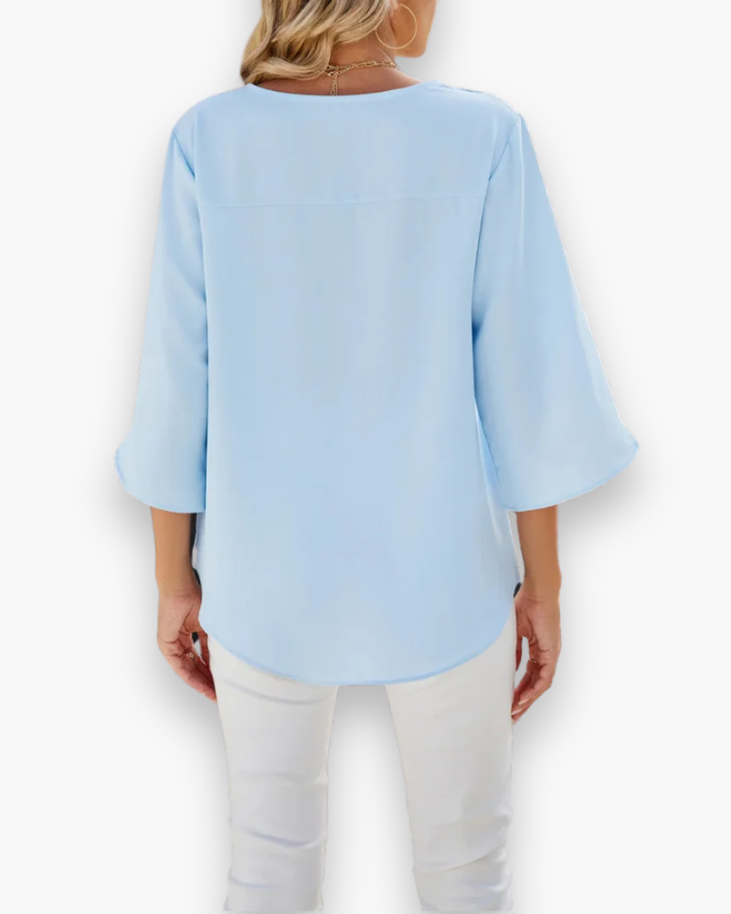 Miralyn | Damer Eleganta V-Ringad Blus