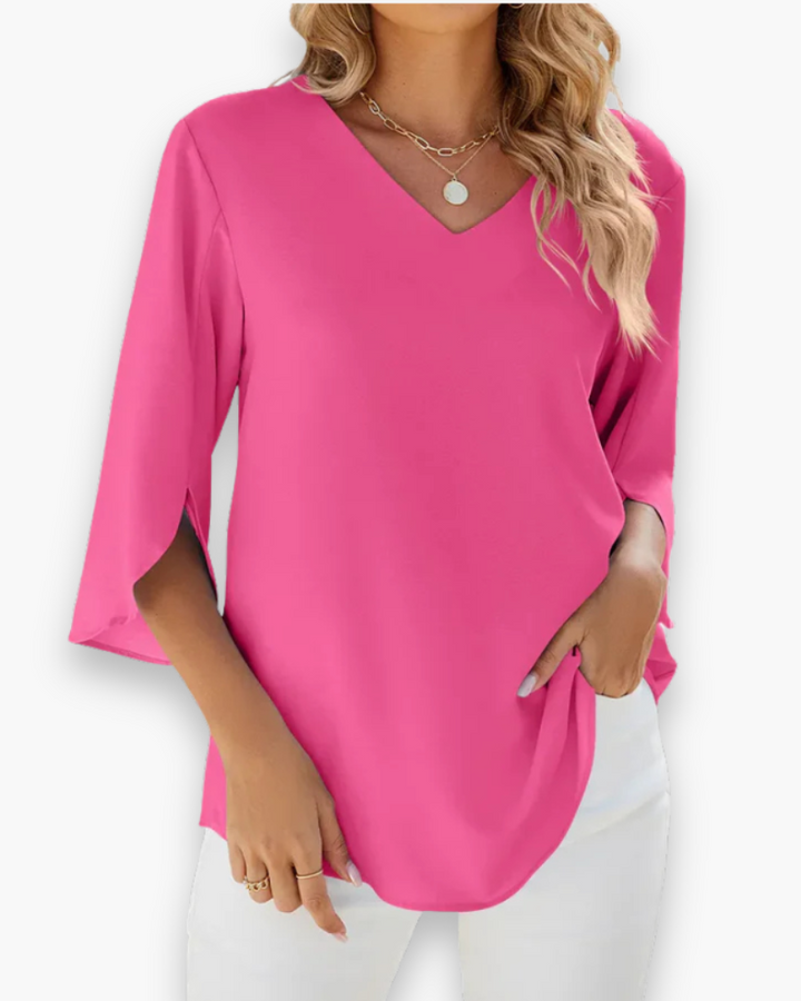 Miralyn | Damer Eleganta V-Ringad Blus
