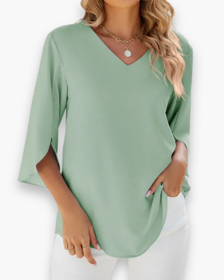 Miralyn | Damer Eleganta V-Ringad Blus