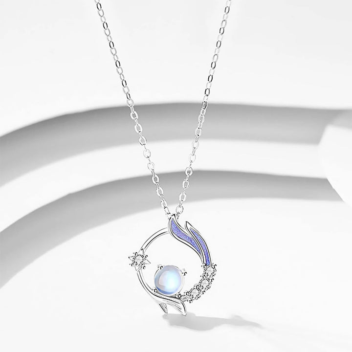 Månsten Silverhalsband