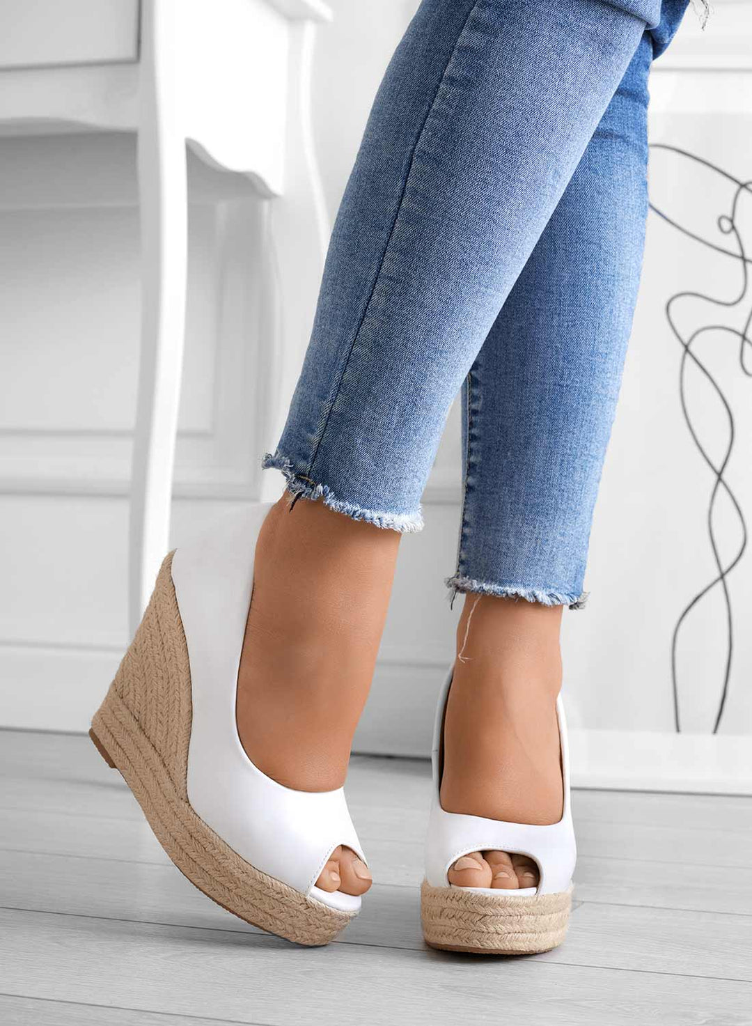 Azura | Dam Mocka Espadrille Kil Sandaler