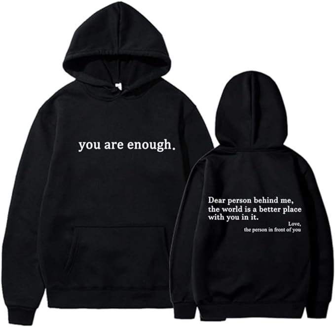 Inspirerande Citat Unisex Hoodie | Mjuk och Varm